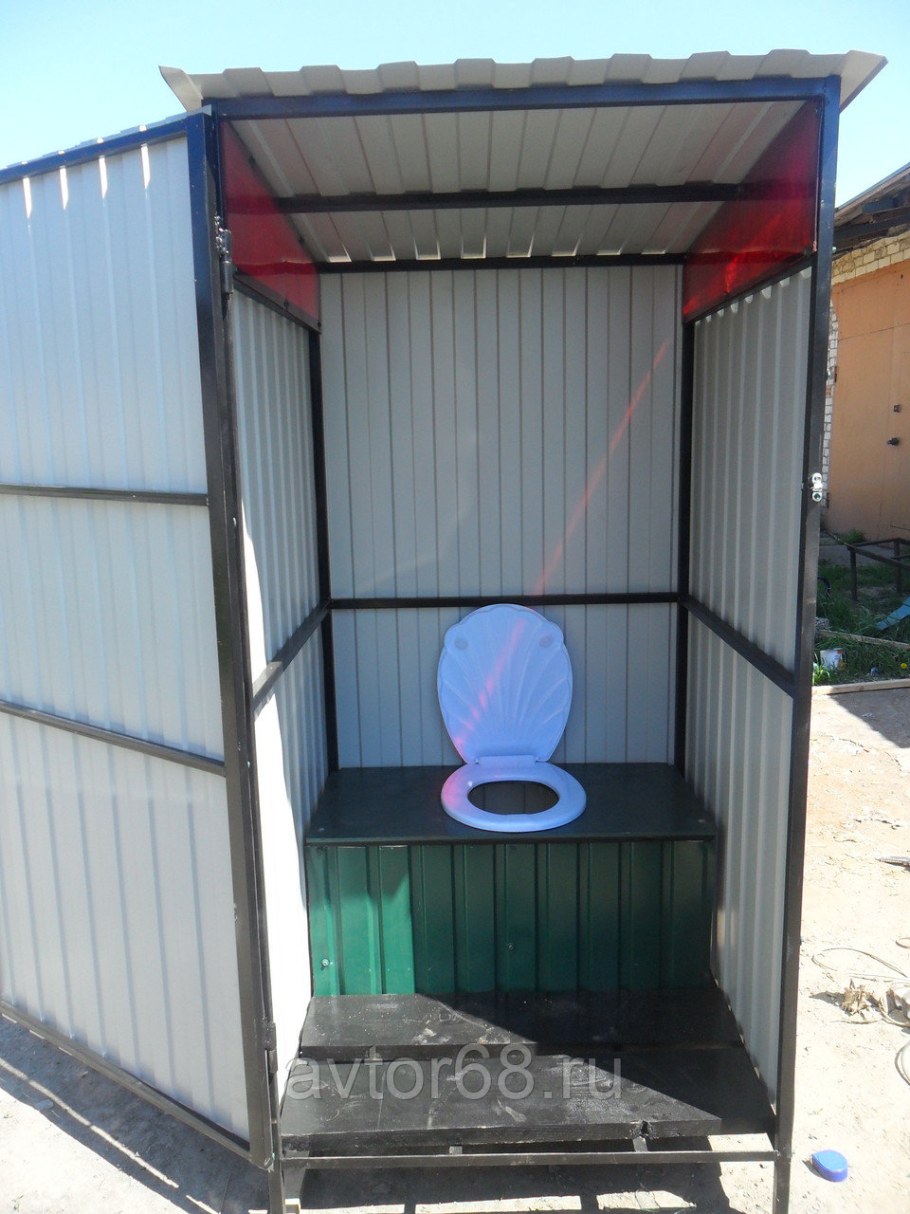 Летний душ из профильной трубы 20х40