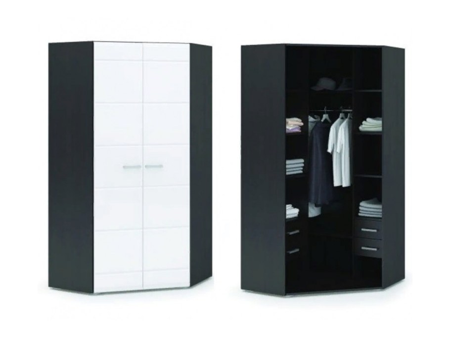 Шкаф Вегас 2-х СТВ белый глянец