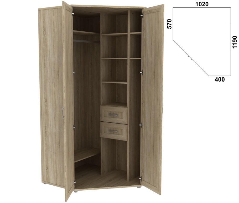 Шкаф угловой 534.01 BMS