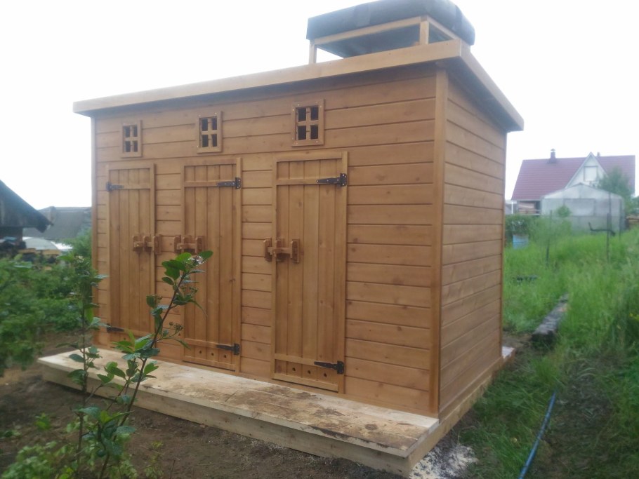 Дачный душ туалет хозблок 2х2