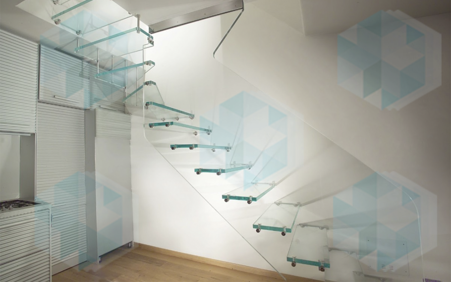 Лестничные ограждения из триплекса