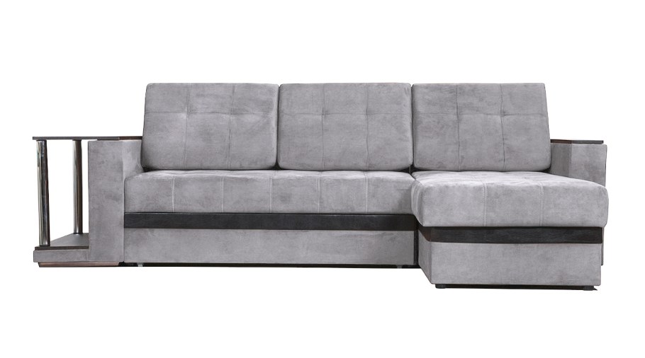 Хофф угловой серый диван