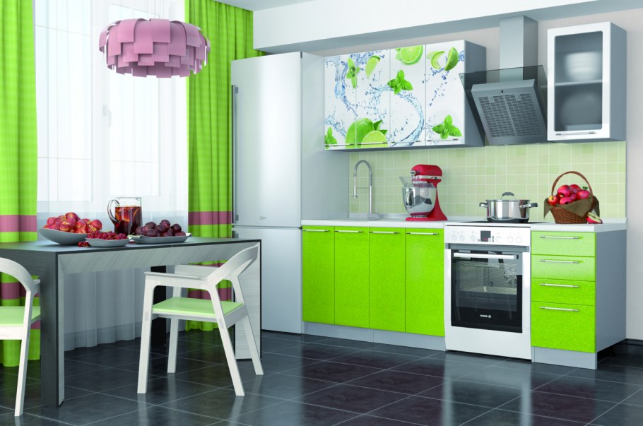 Кухня Вега салатовый