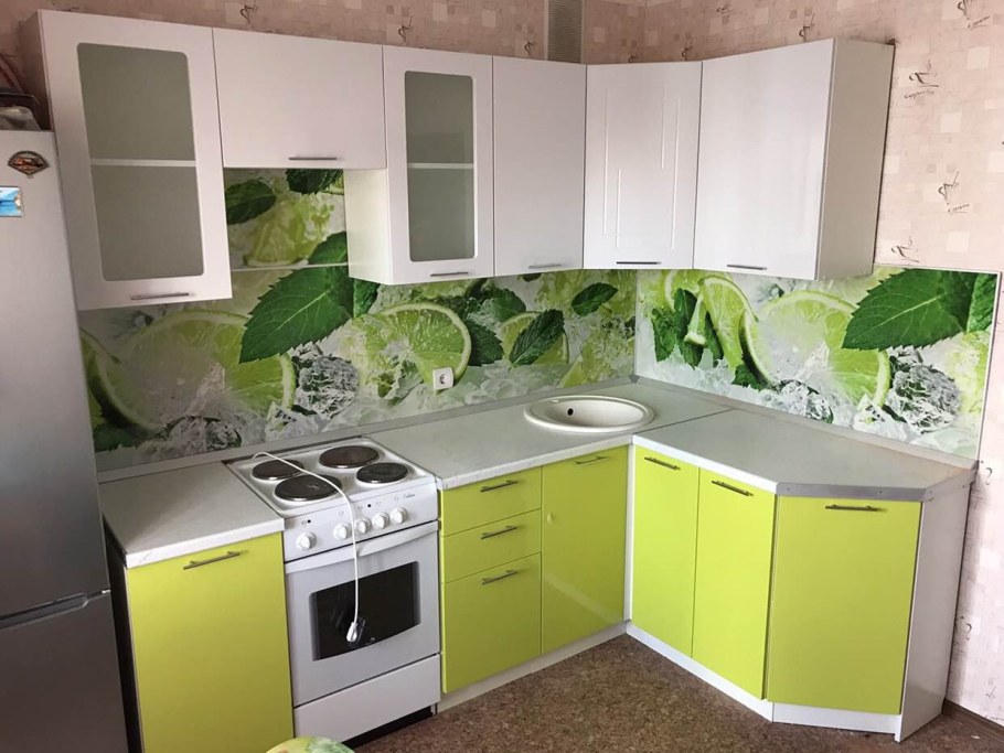 Кухня Валерия м лайм глянец