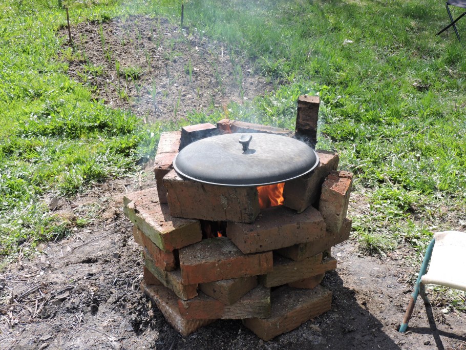 Печь для казана из кирпича своими руками