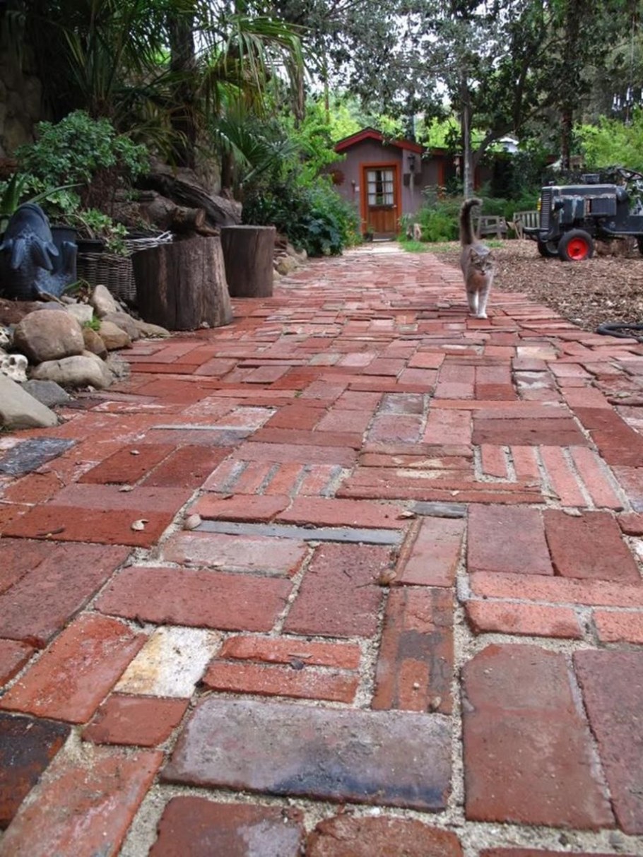 Схемы мощения садовых дорожек