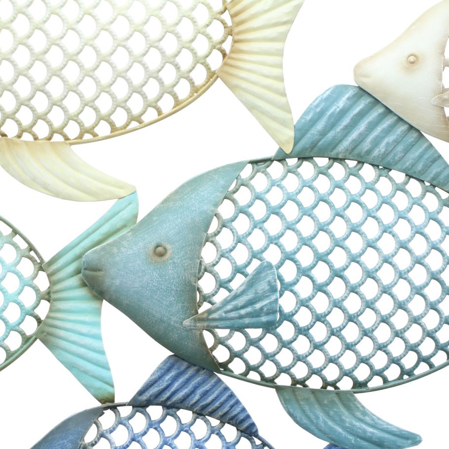 Настенный декор стая рыб