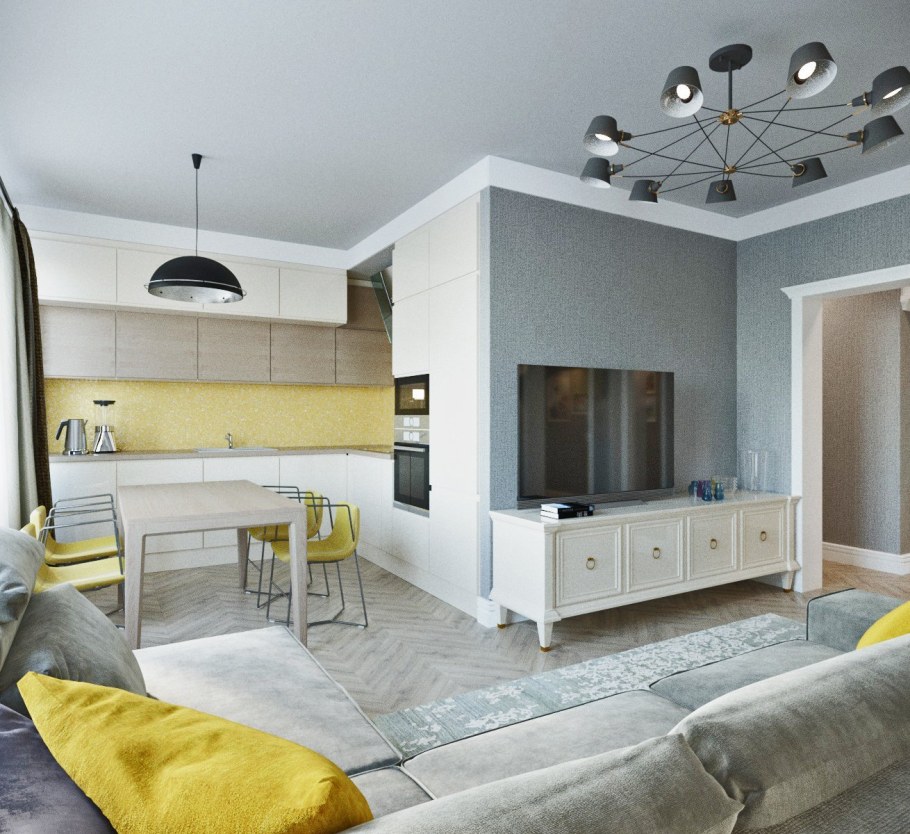 Пик двухкомнатная квартира интерьер