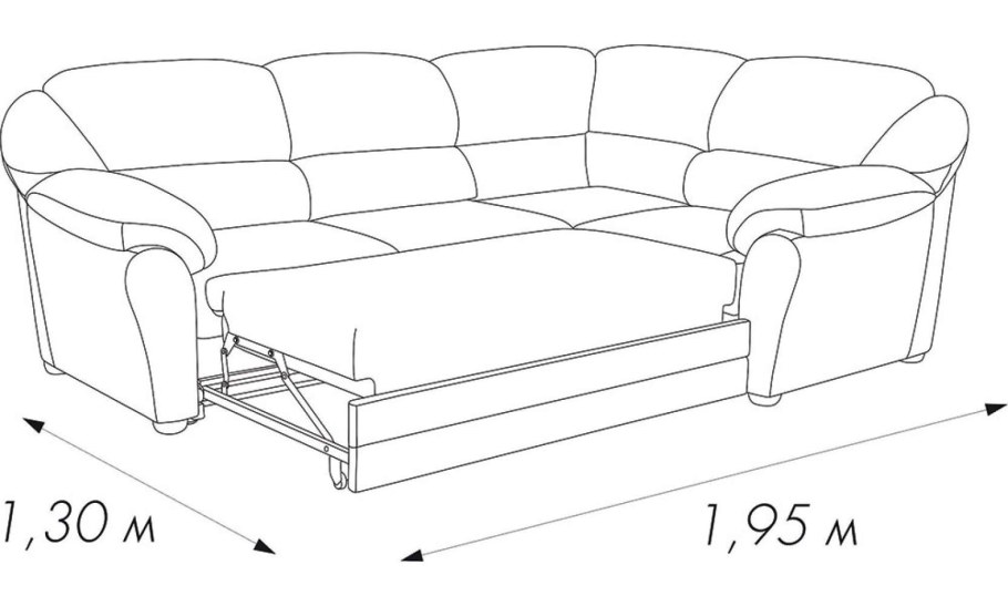 Угловой диван Веста Дельфин