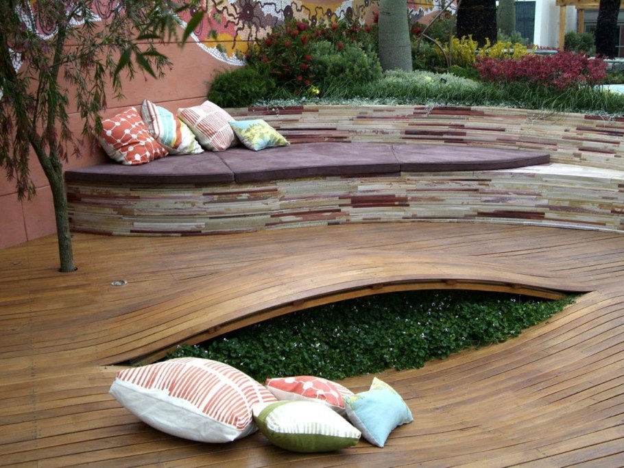 Настил деревянный для сада