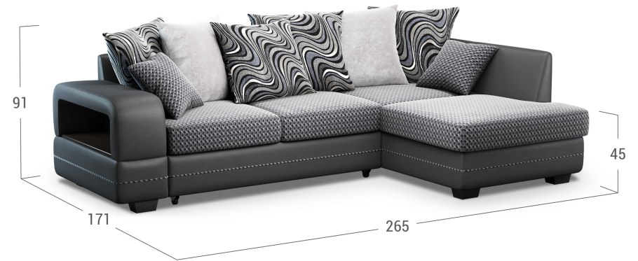 Диван моон ТРЕЙД угловой Дельфин Дубай