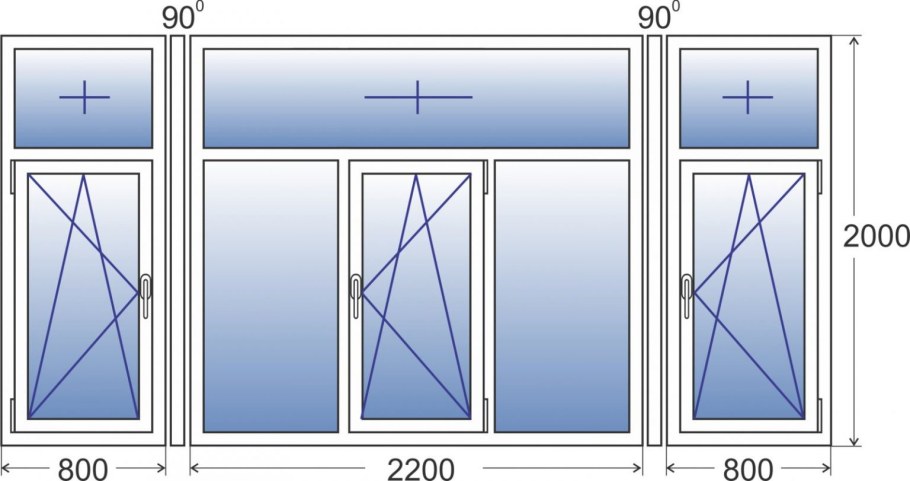 Оконный блок чертеж Автокад