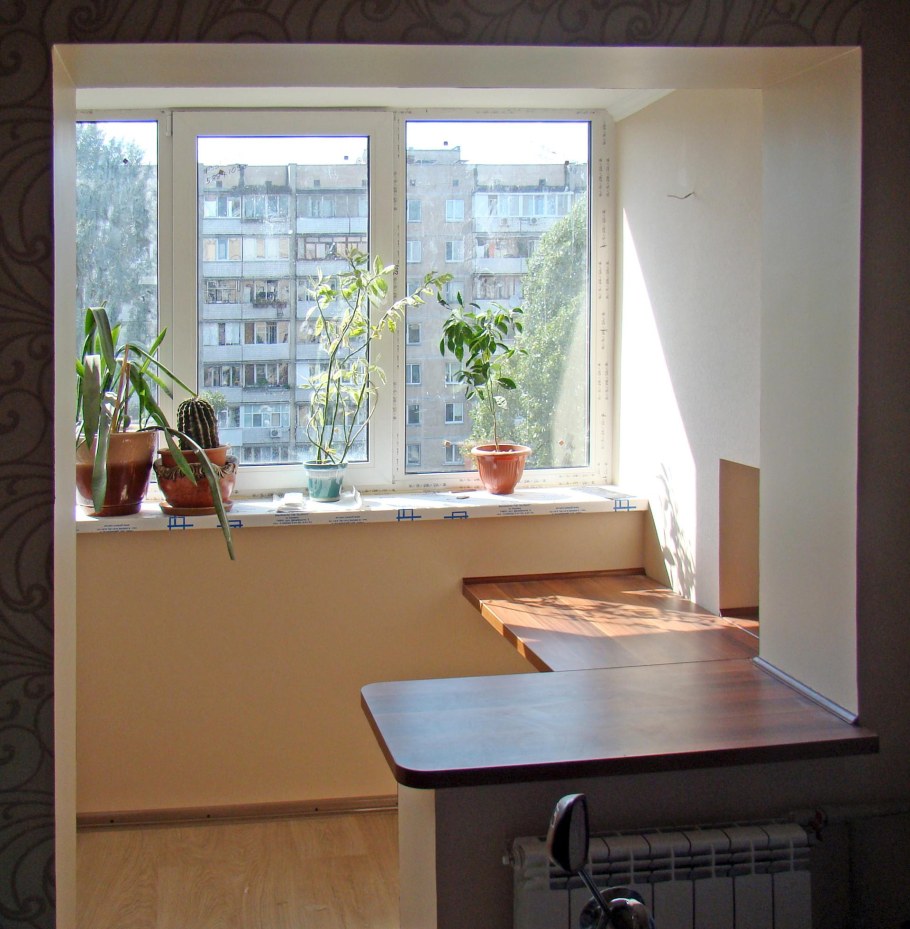 Оконный проем на лоджию