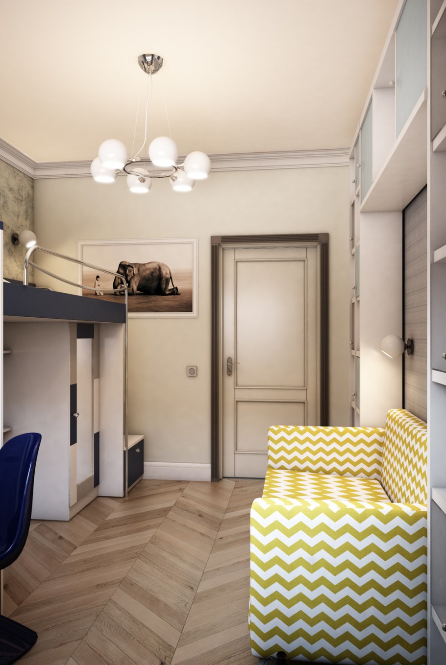 Интерьер двухкомнатной сталинки