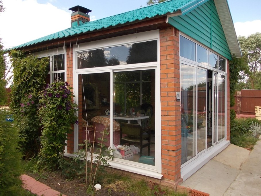 Остекление зимний сад Алютех