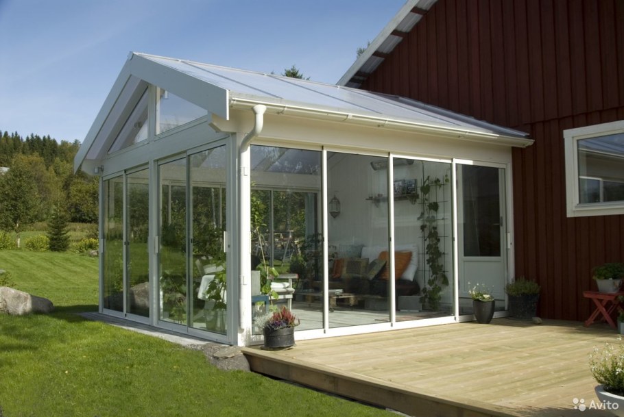 Остекление террасы каркасник