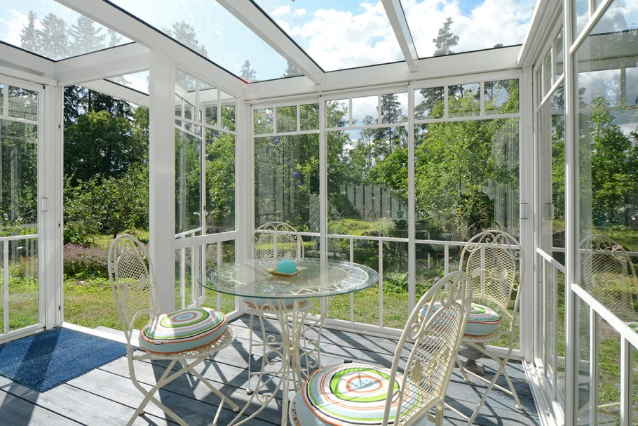 Каркасная веранда к дому