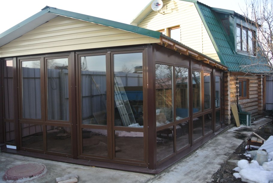Застекленная веранда зимний сад