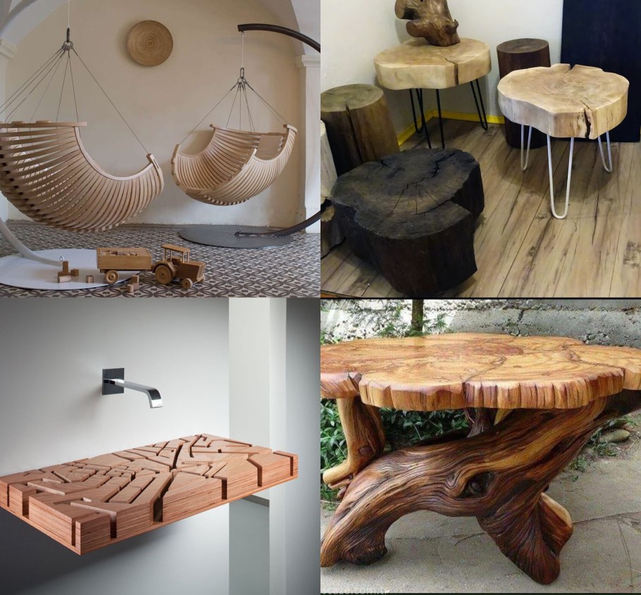 Необычные изделия из дерева