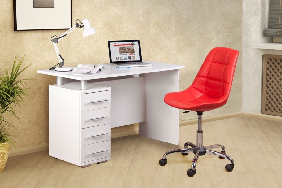 Компьютерный стол КСТ-106.1 белый