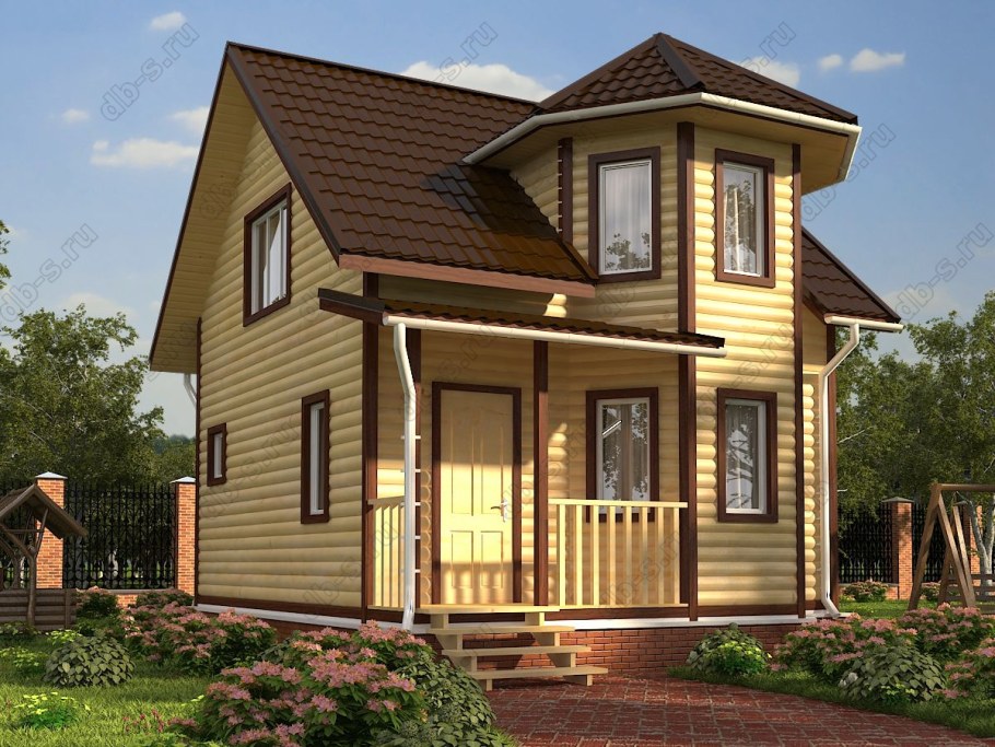 Двухэтажный каркасник 6х7