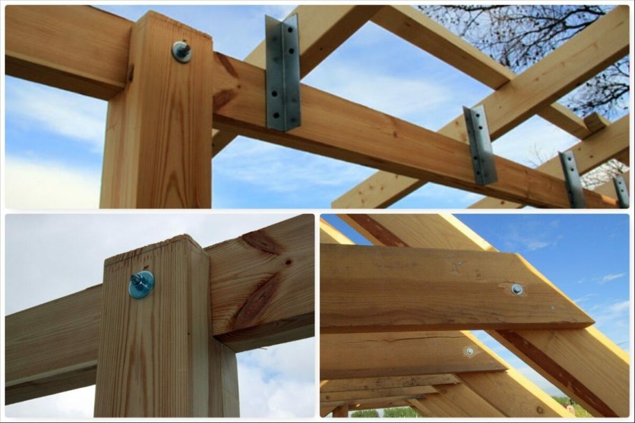 Опора бруса стропильная система