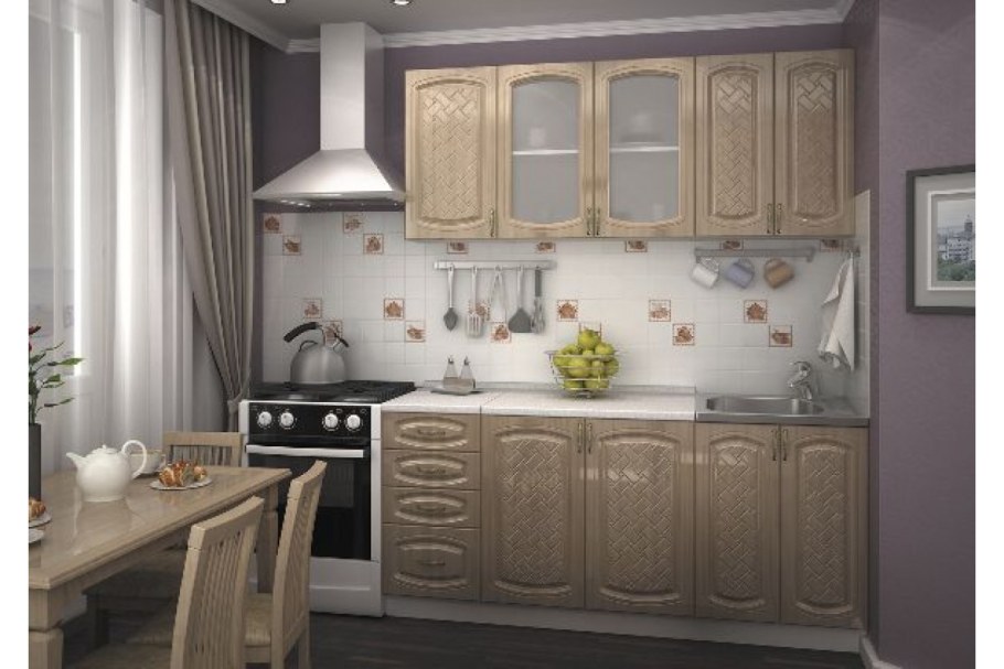 Модульная кухня Брауни дуб сонома