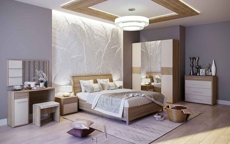 Кровати Rimini белая туя Шатура