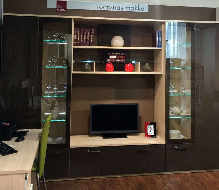 Римини мокко спальня в интерьере