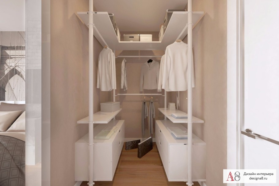 Гардеробная в хрущевке