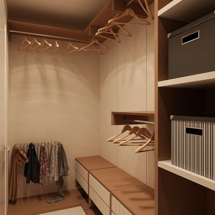 Маленькая встроенная гардеробная