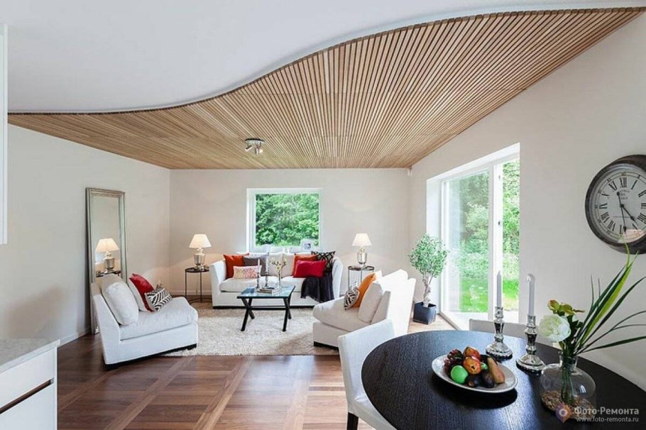 Вагонка штиль на мансарде