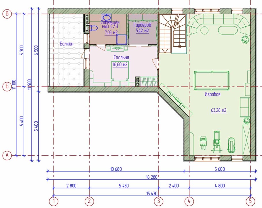 Планировки г-образных одноэтажных домов