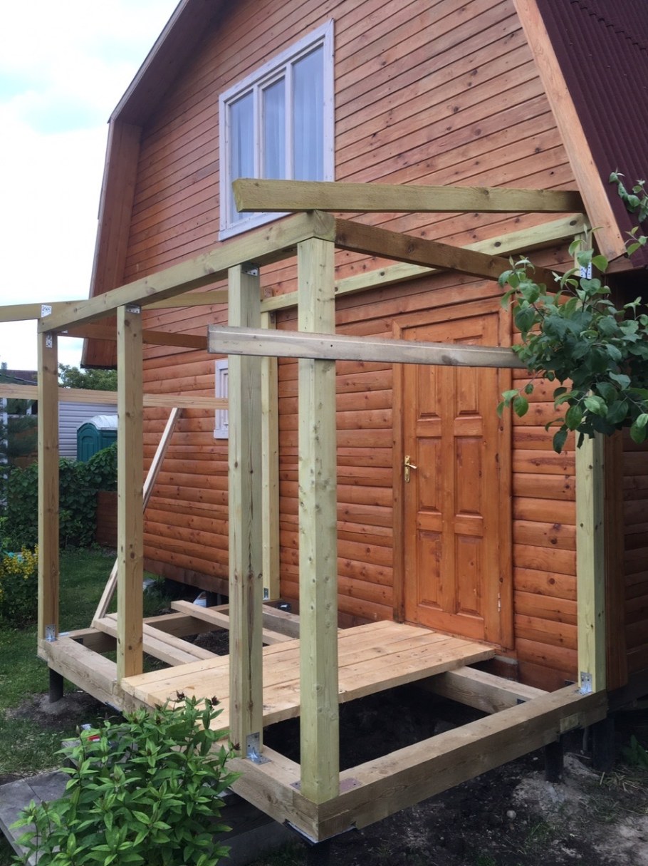 Пристрой к дому каркасный