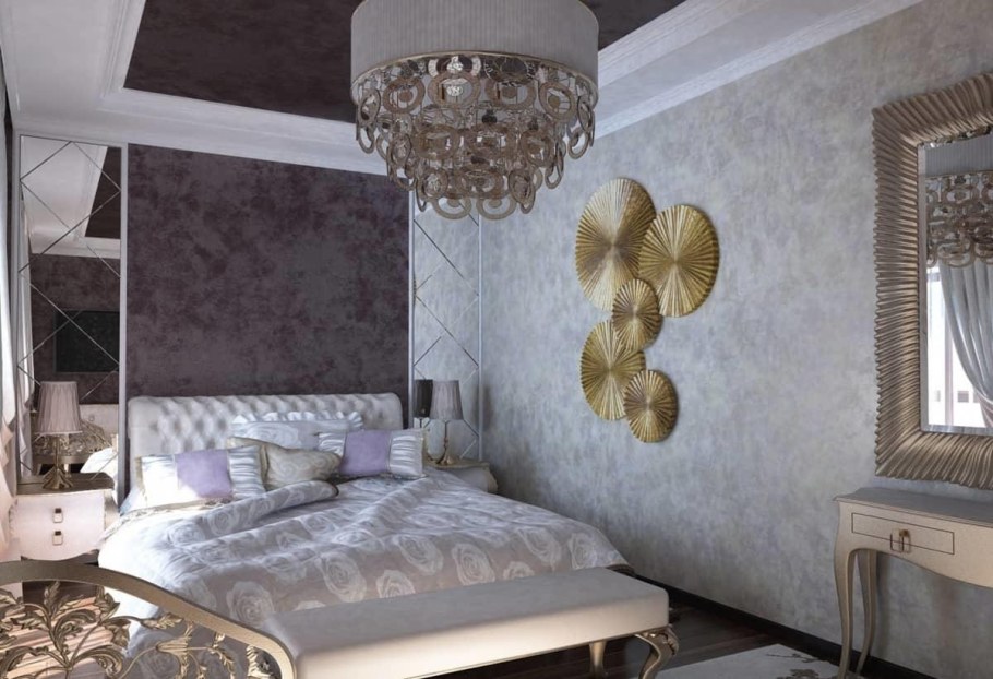 Акцентная стена в стиле Прованс