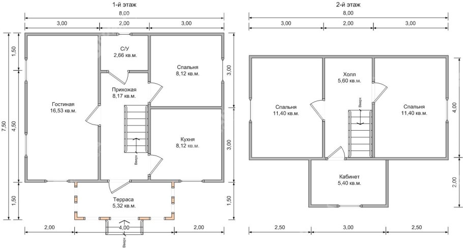 Дом из бруса 200х150 чертежи