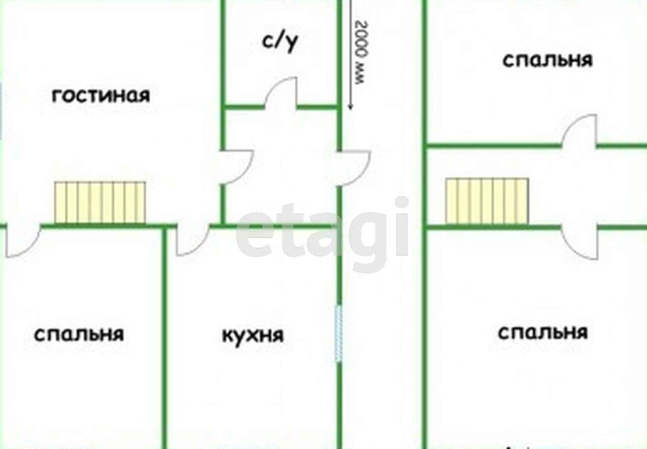 Дом 6 на 8 с мансардой из пеноблоков планировка