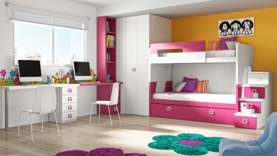 Мебель для детской комнаты двум девочкам