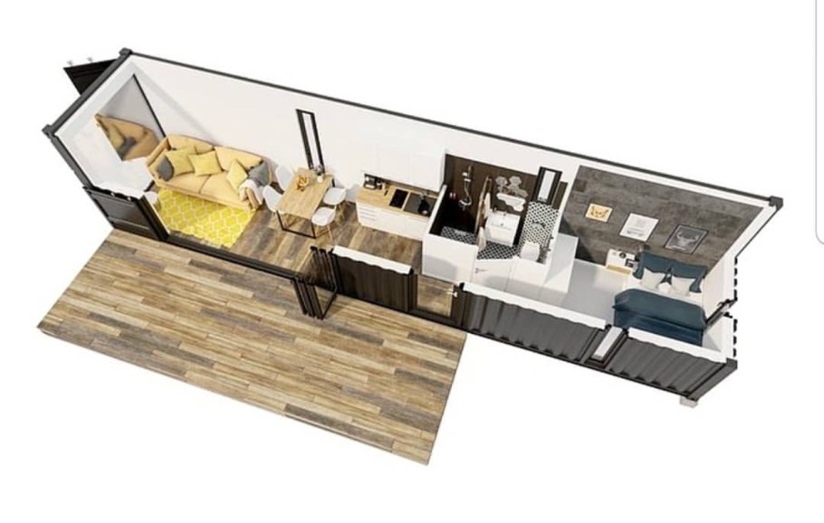 Дачный домик из контейнера