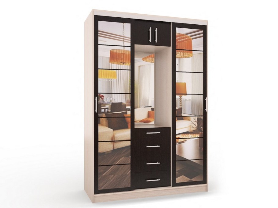 Шкаф-купе Лекс-1, длина 2000