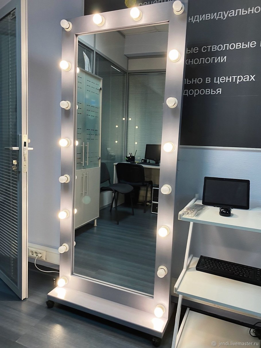 Зеркало в примерочную с подсветкой