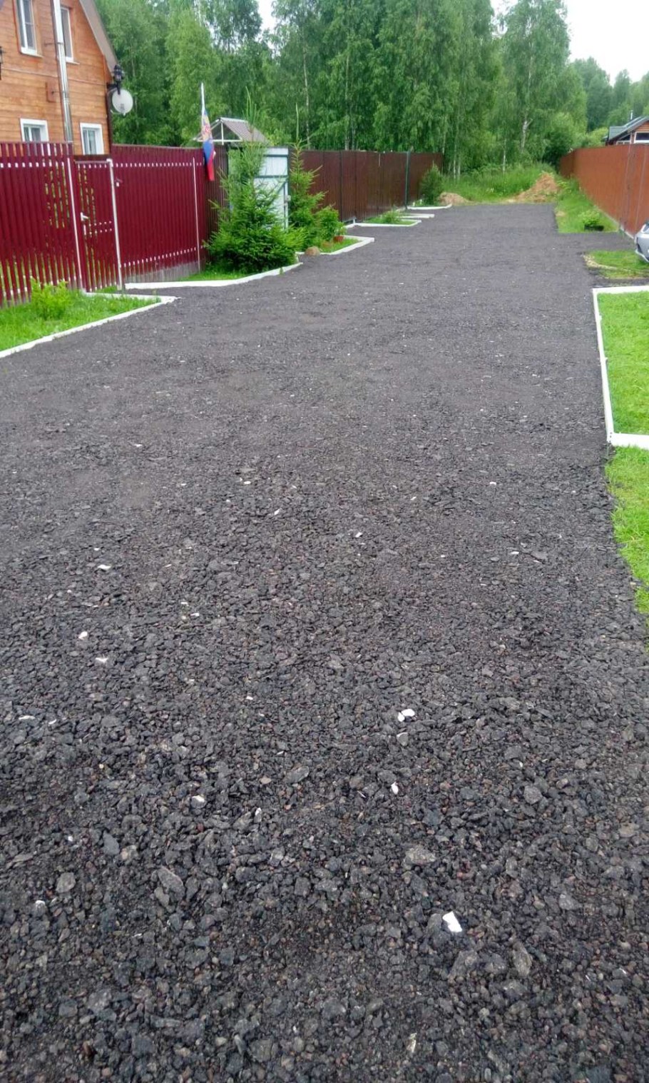Асфальтовые дорожки на даче