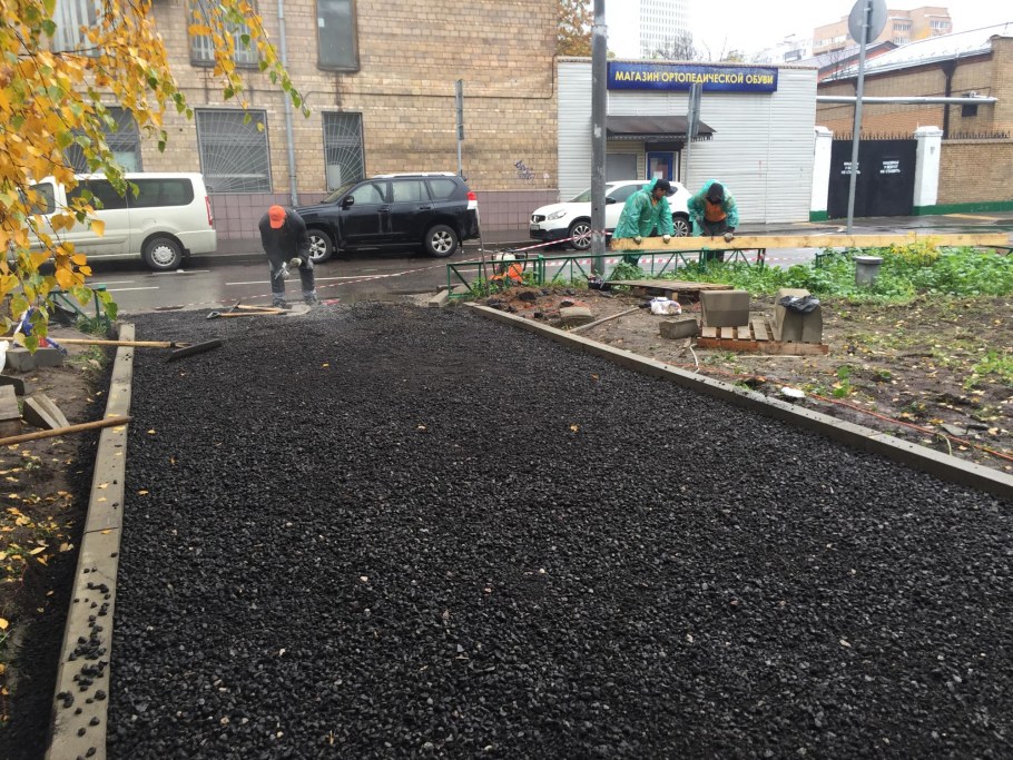 Асфальтовая крошка дорога