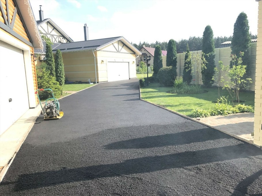 Отсыпка дорожек щебнем