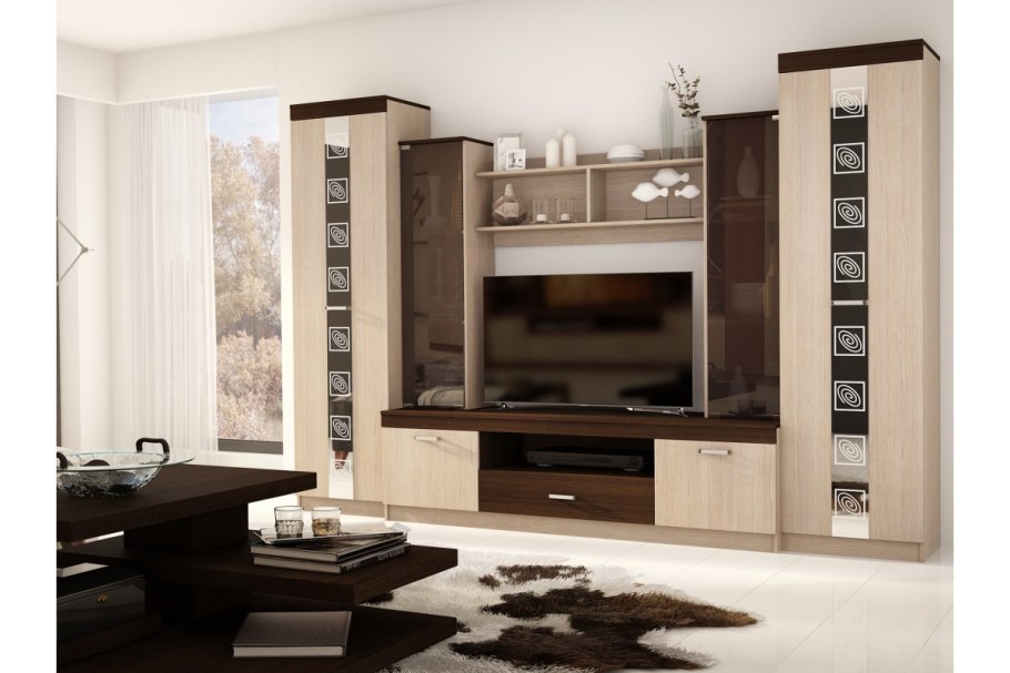 Стенка Палермо 4 дуб Сантана/дуб сонома