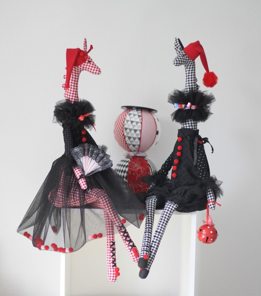 Интерьерные игрушки из ткани Жираф