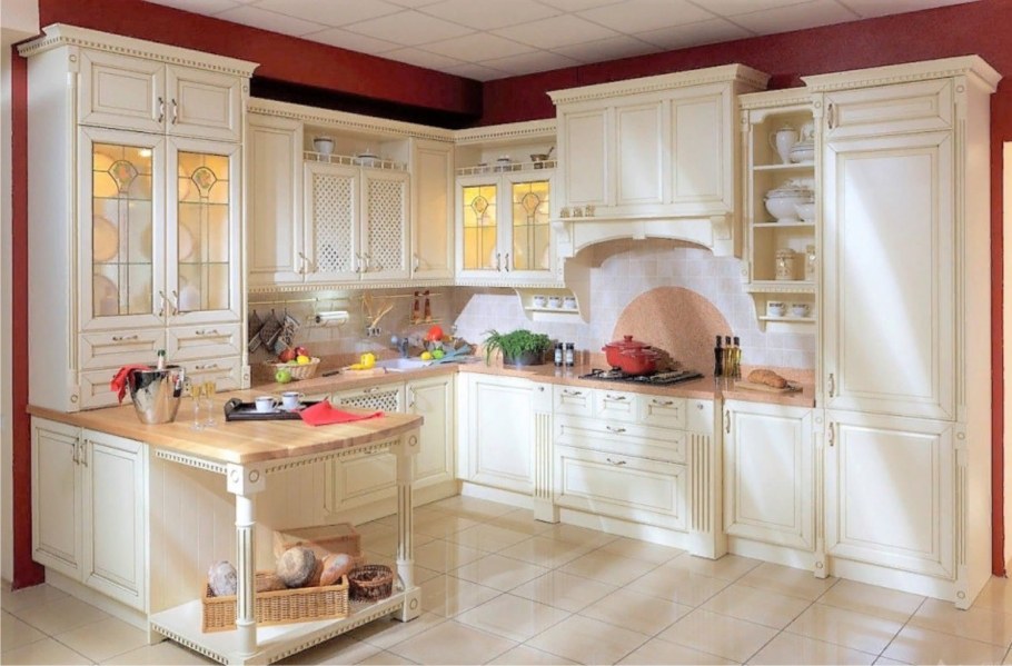 Кухни Эвита слоновая кость