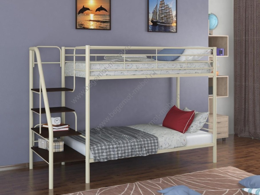 Детская кровать двухъярусная 80 160