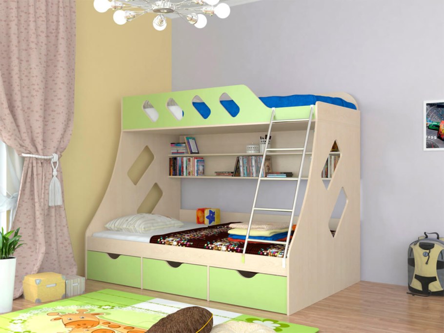 Металлическая двухъярусная кровать Гранада-1