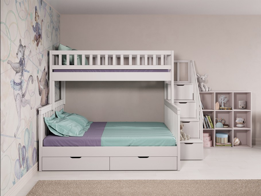 Кровать 2х ярусная ЛДСП Ивушка